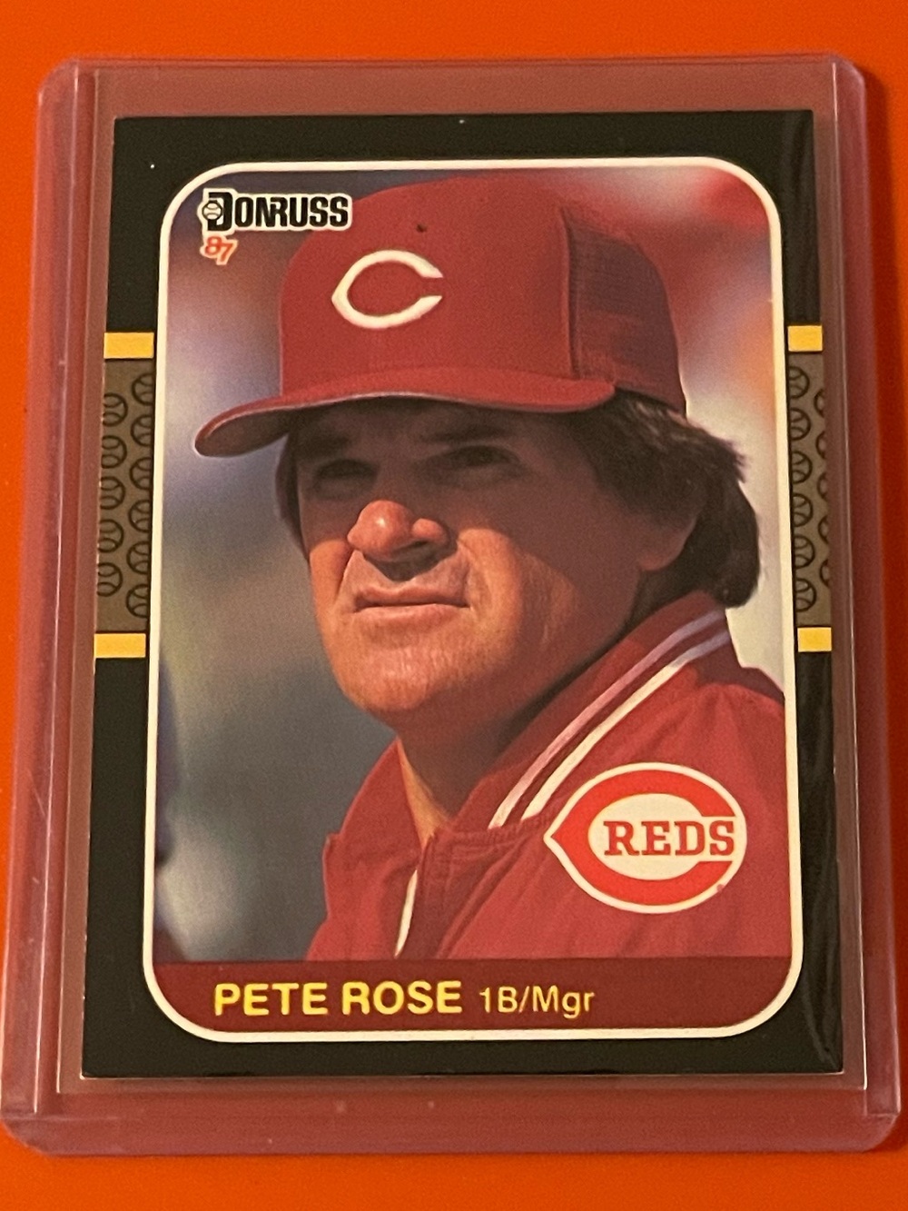 Pete Rose #186 1987 Donruss Baseball Trading Card